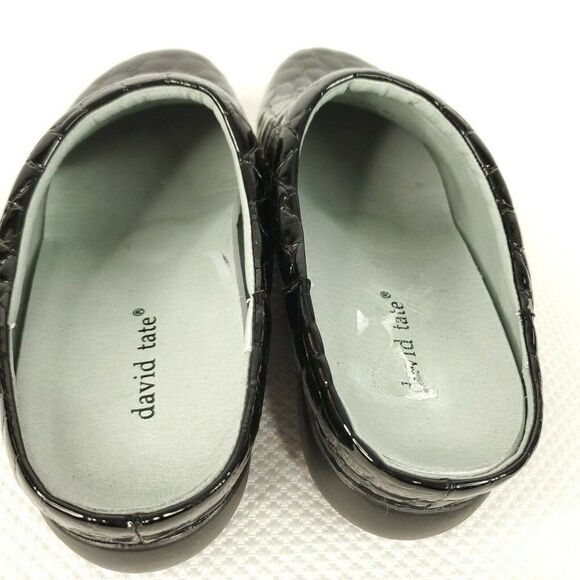 David Tate Womens Catalina Almond Toe Clogs Black - Picture 5 of 7